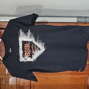Nike Baseball Boys L Black/white/orange t-shirt